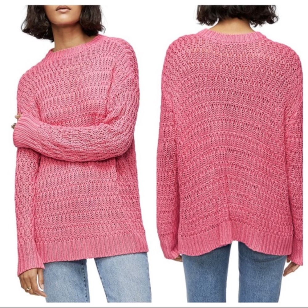 ANINE BING Juliette Sweater In Pink size L